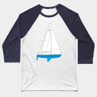 J/24 Sailboat Baseball T-Shirt